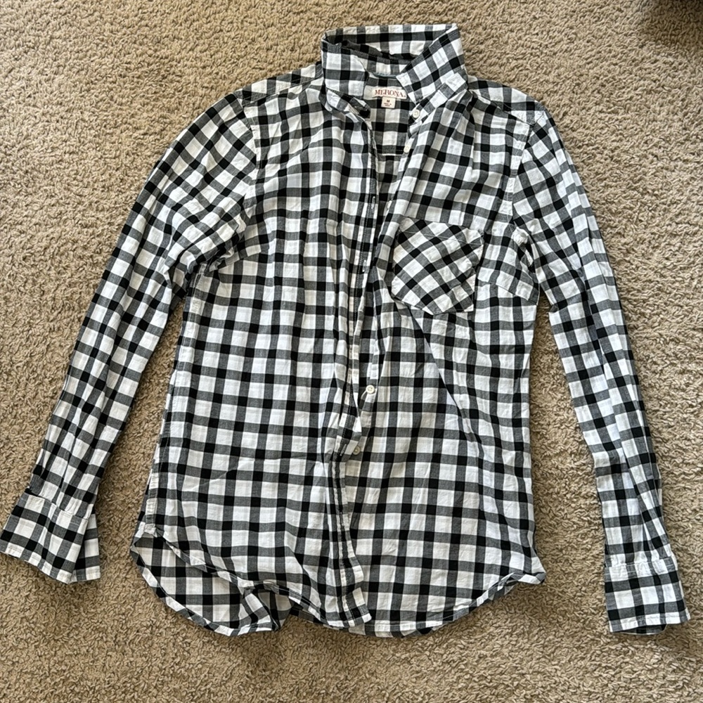 Merona medium traditional collared flannel shirt
